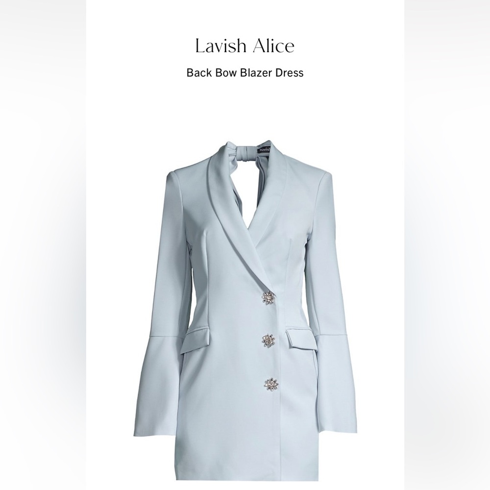 Lavish Alice Bell Sleeve Blazer Dress